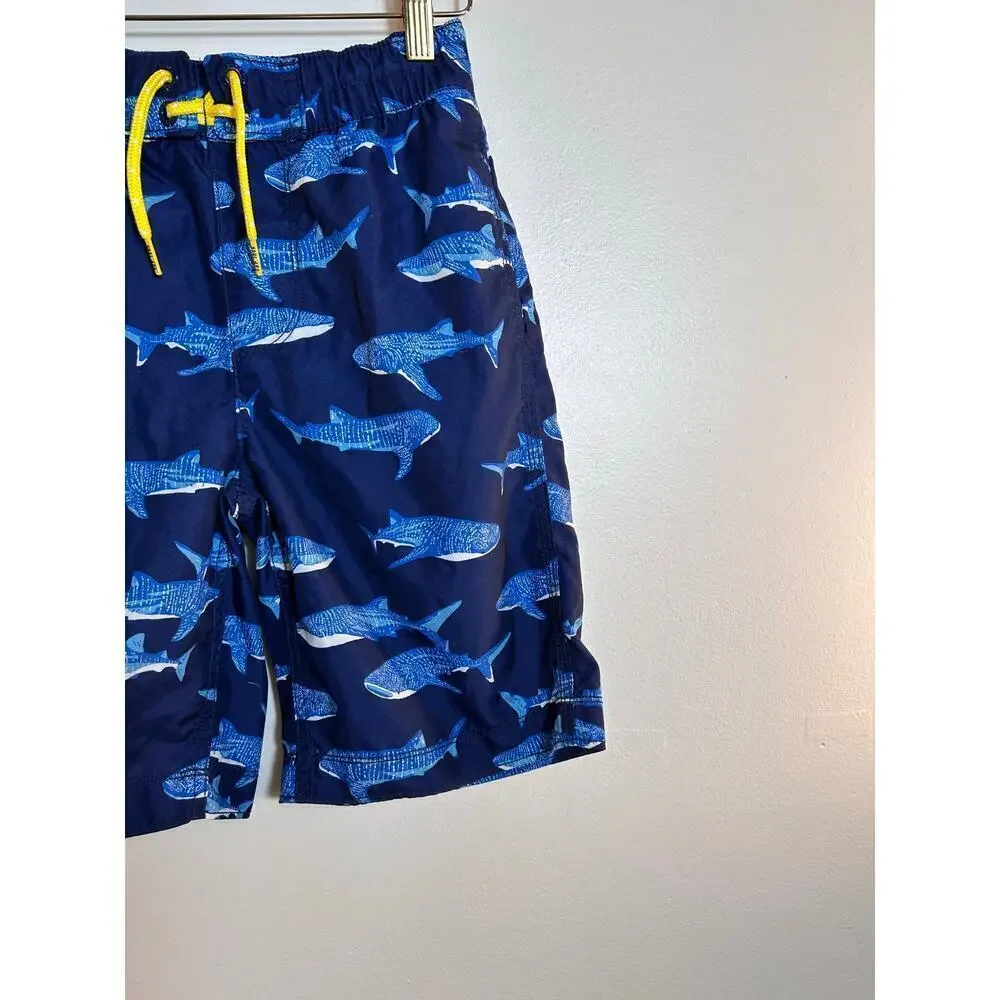 GAP KIDS Boy’s Blue Shark Camouflage Swim Board Shorts / Size: L 10